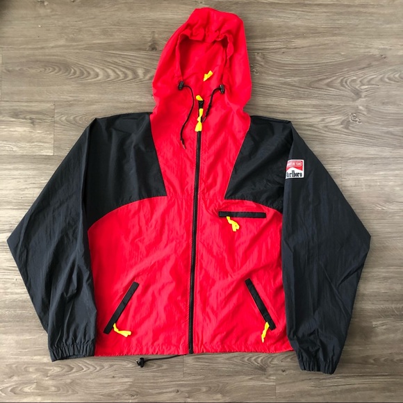 Marlboro Jackets \u0026 Coats | Vintage 90s Marlboro Adventure Team Windbreaker Red Black Zip Up Coat Jacket L | Color: Black/Red | Size: L | Lovelyfindz's